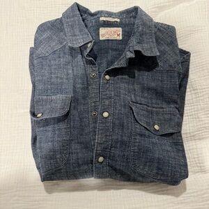 Lucky Brand Men's Chambray Button-Down Shirt in Blue